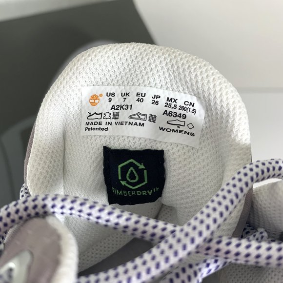 Timberland GreenStride Edge Waterproof Boots Leather Hiker Booties Grey Nubuck - Picture 7 of 8